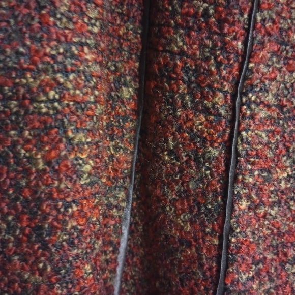 Coldwater Creek Women's Size Small Dark Rust Tweed ALine Knee Length Lined Skirt - Picture 3 of 7